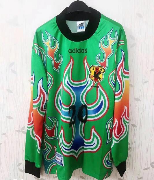 1998 Japan Retro Green Goalkeeper LS Soccer Jersey Shirt